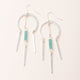 Dream Catcher Stone Earring - Turquoise/Silver